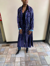 Load image into Gallery viewer, Royal Blue Sequin Coat
