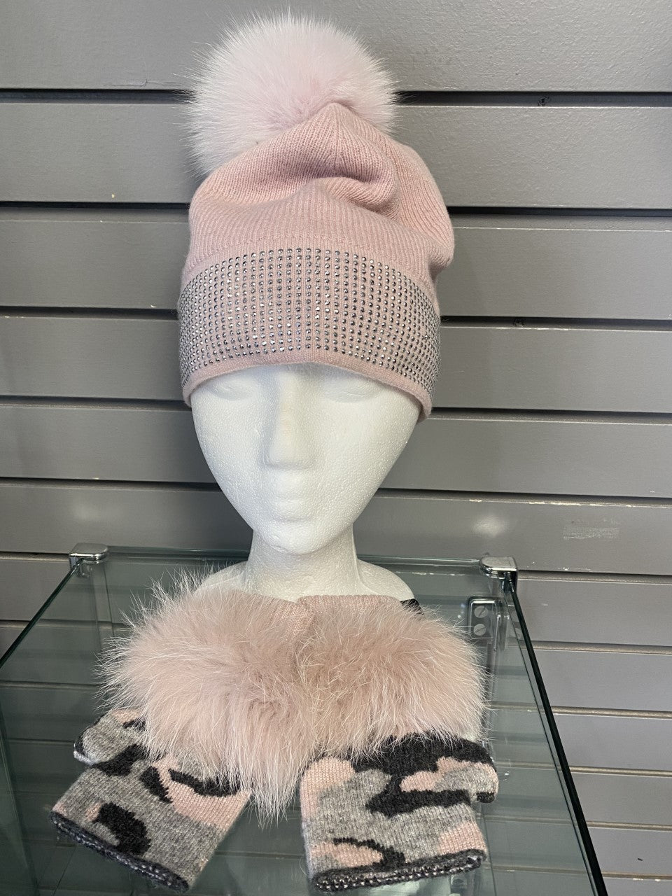 Genuine Fox Fur  Pom Pom Hat